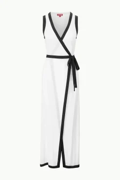 ISCHIA COVERUP DRESS WHITE BLACK