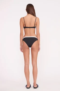 JO BALCONETTE BIKINI TOP BLACK WHITE