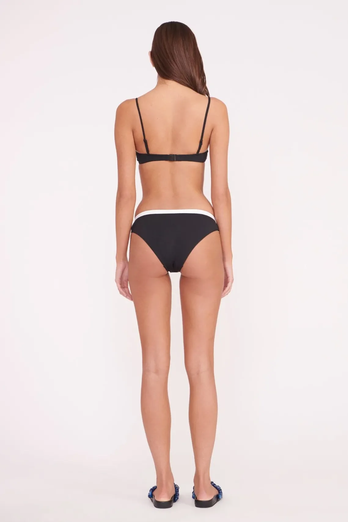 JO BALCONETTE BIKINI TOP BLACK WHITE