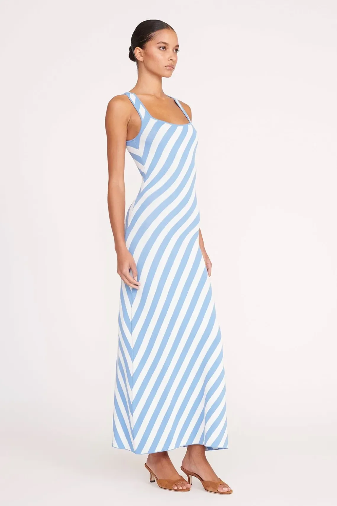 KATIE DRESS BLUE SEASHORE STRIPE
