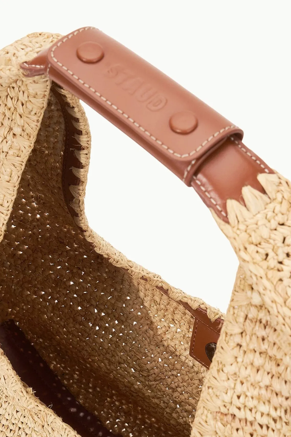 LARGE RAFFIA MOON BAG NATURAL RAFFIA