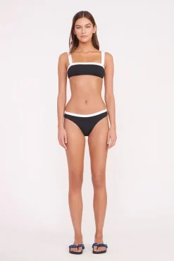 LIV BIKINI TOP  BLACK WHITE