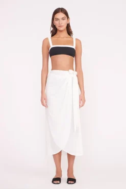 LIV BIKINI TOP BLACK WHITE
