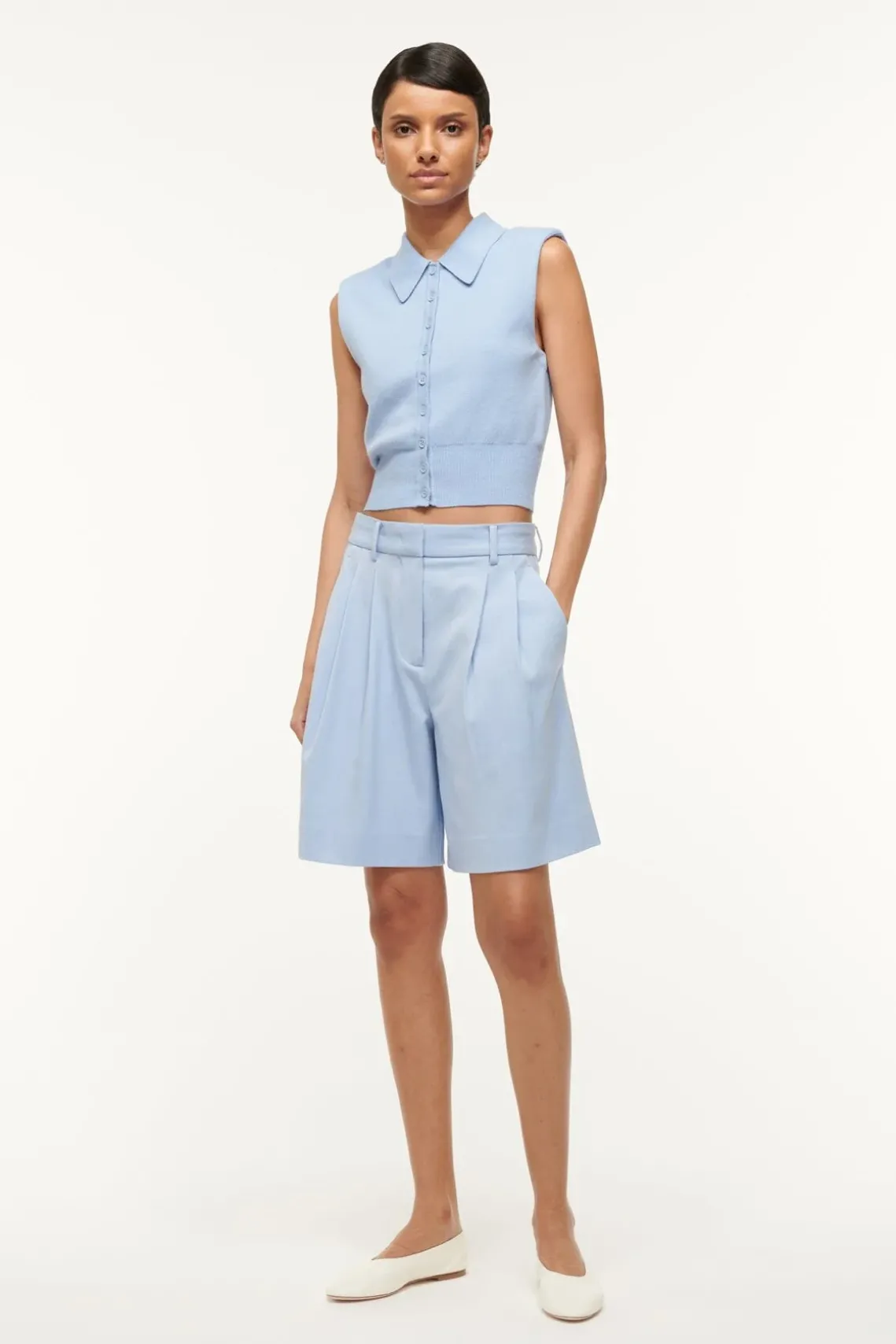 LONG LUISA SHORT PERIWINKLE