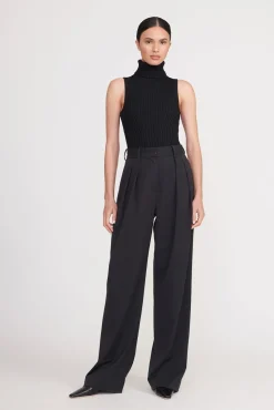LUISA PANT BLACK SUITING