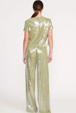 LUKE PANT GARDEN MOSS SEQUINS