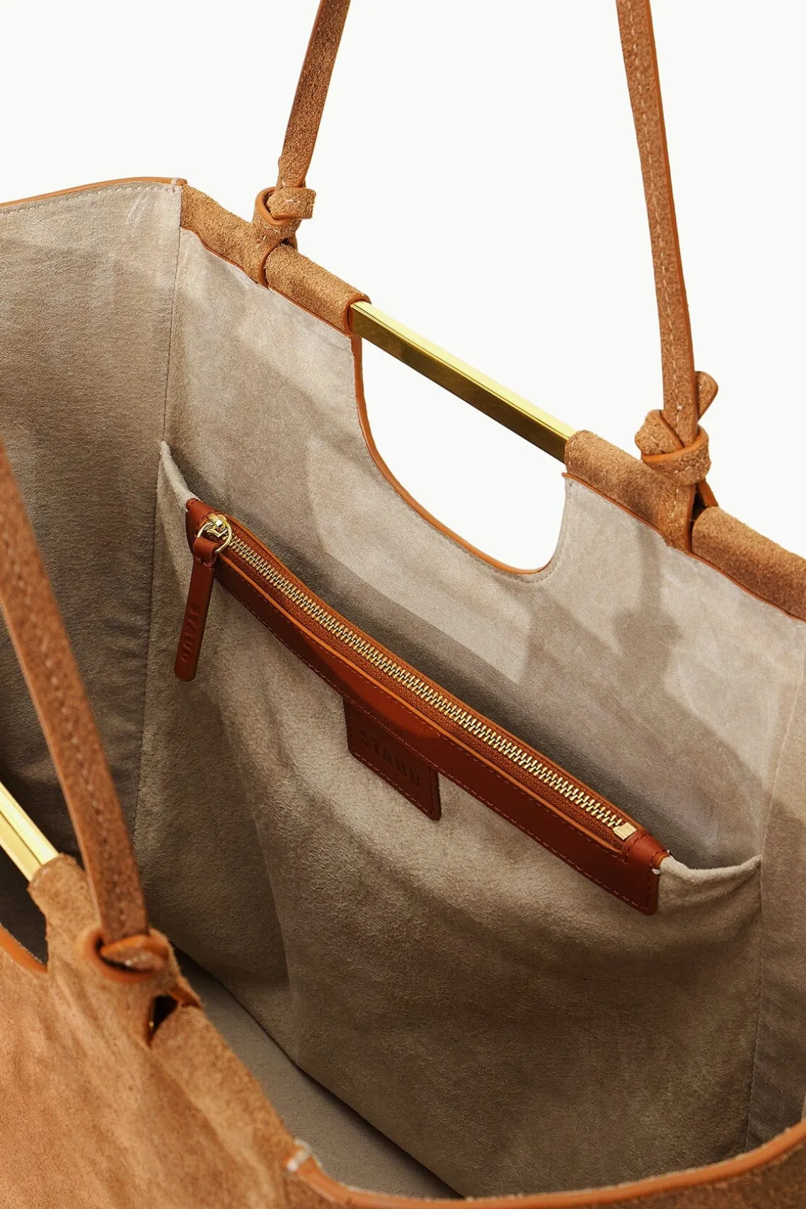 MAR TOTE TAN SUEDE