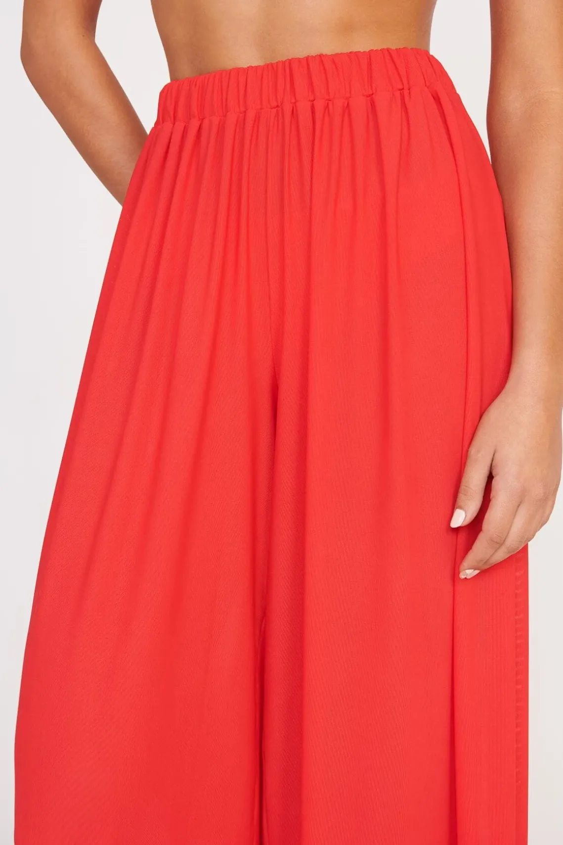 MARZA COVERUP PANT RED ROSE