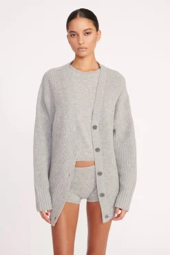 MATILDA CARDIGAN HEATHER GREY