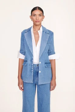 MAXWELL BLAZER MEDIUM WASH