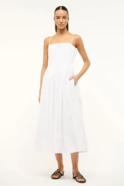 MIDI BELLA DRESS WHITE