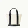MINI ALLORA TOTE  CREAM BLACK