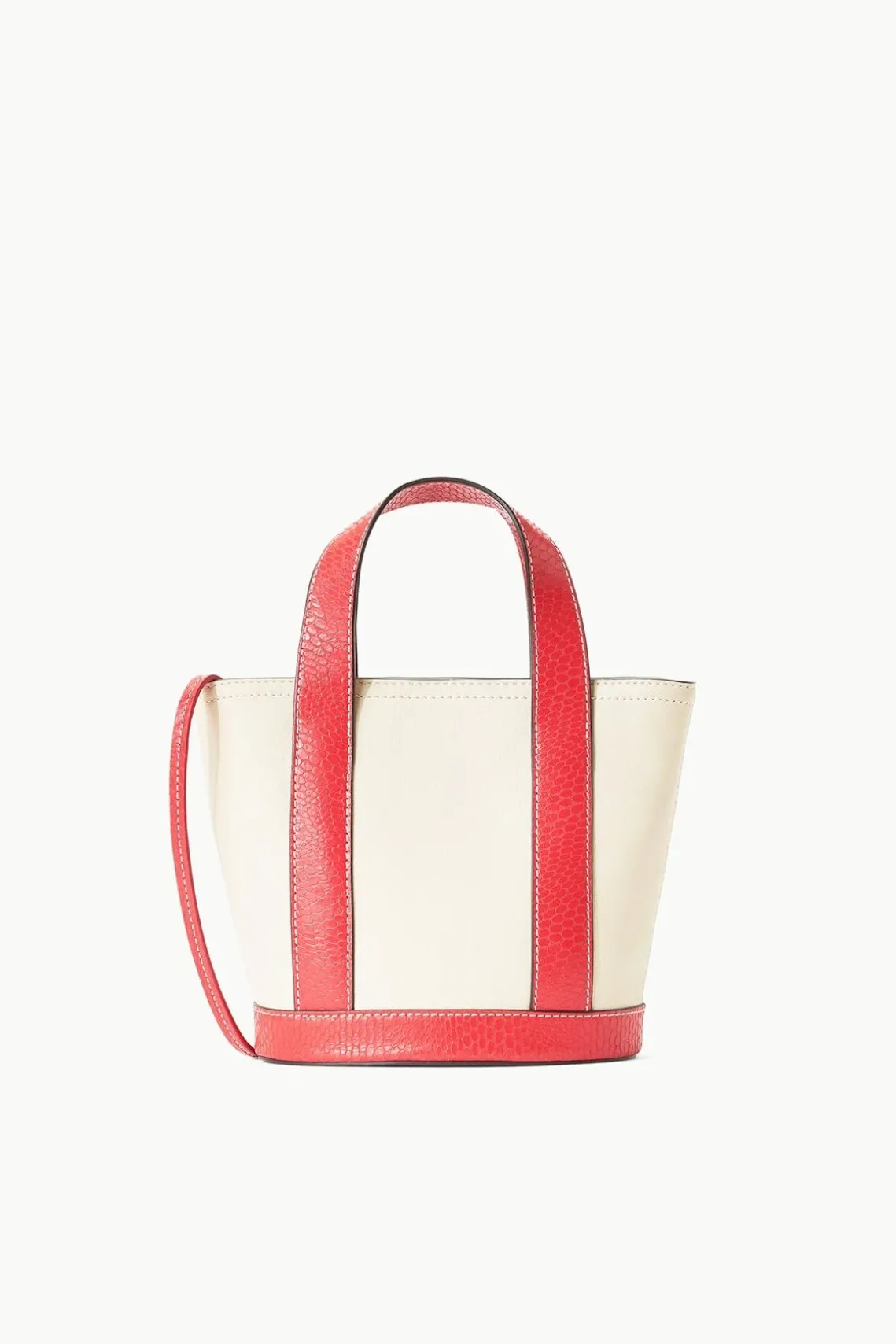 MINI ALLORA TOTE CREAM RED ROSE