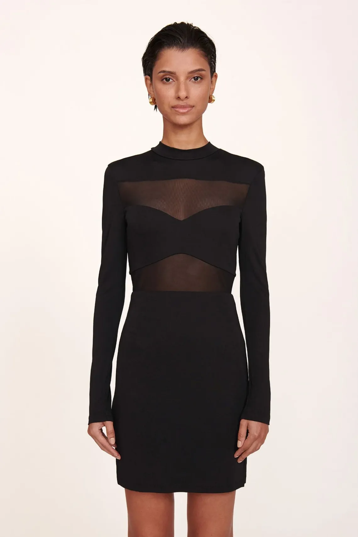 MINI FALCON DRESS BLACK