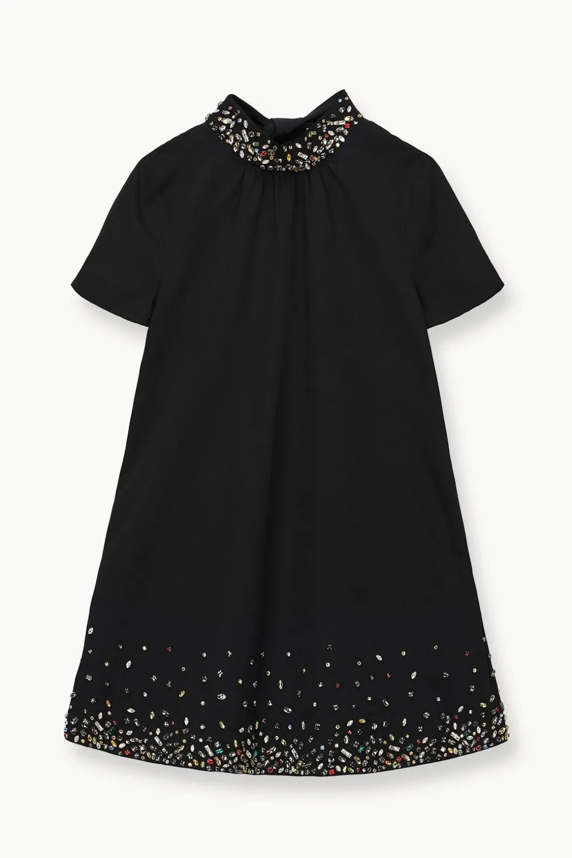 MINI ILANA DRESS BLACK SILVER