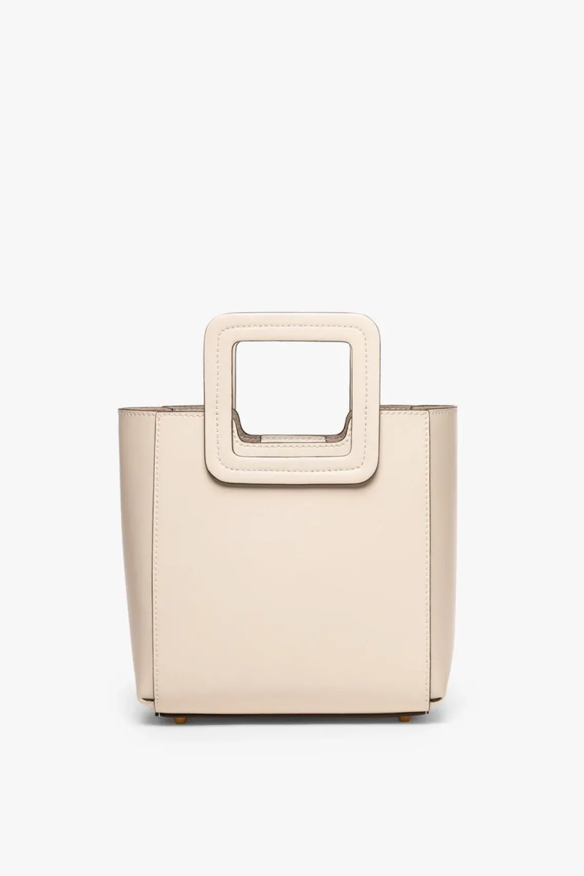 MINI SHIRLEY LEATHER BAG CREAM