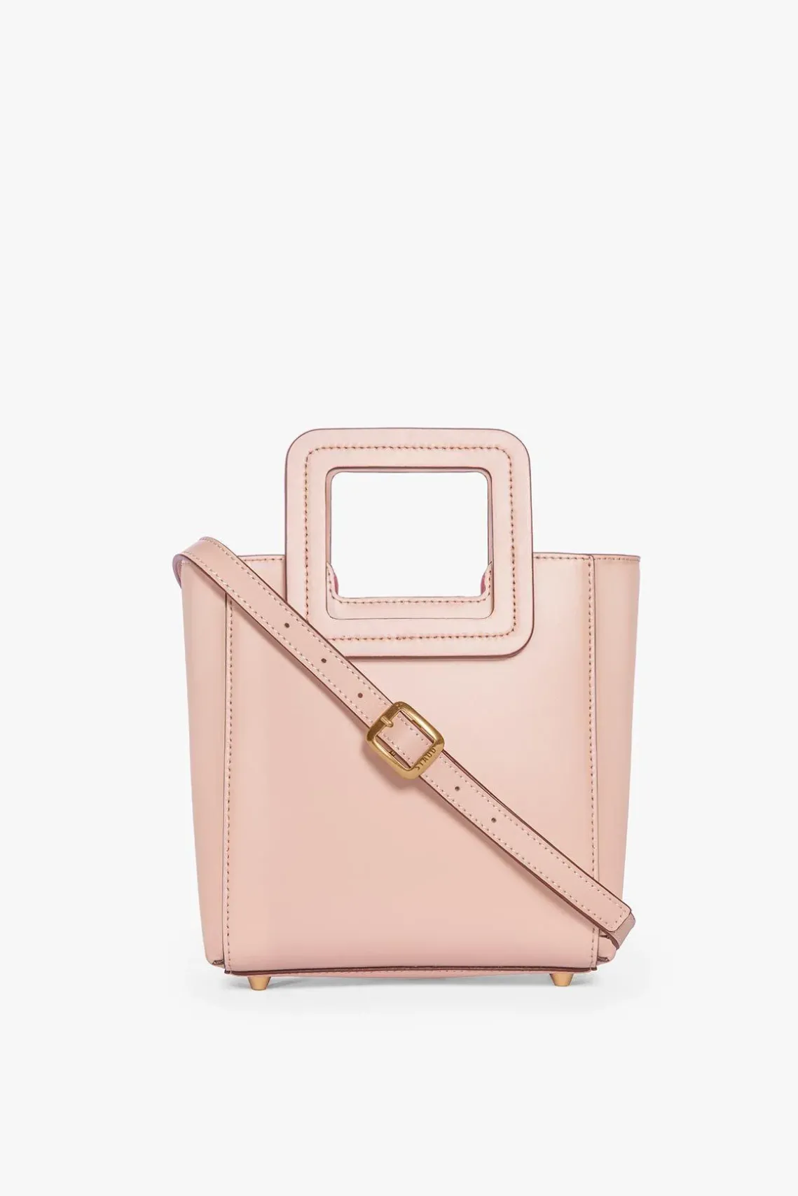 MINI SHIRLEY LEATHER BAG BLUSH