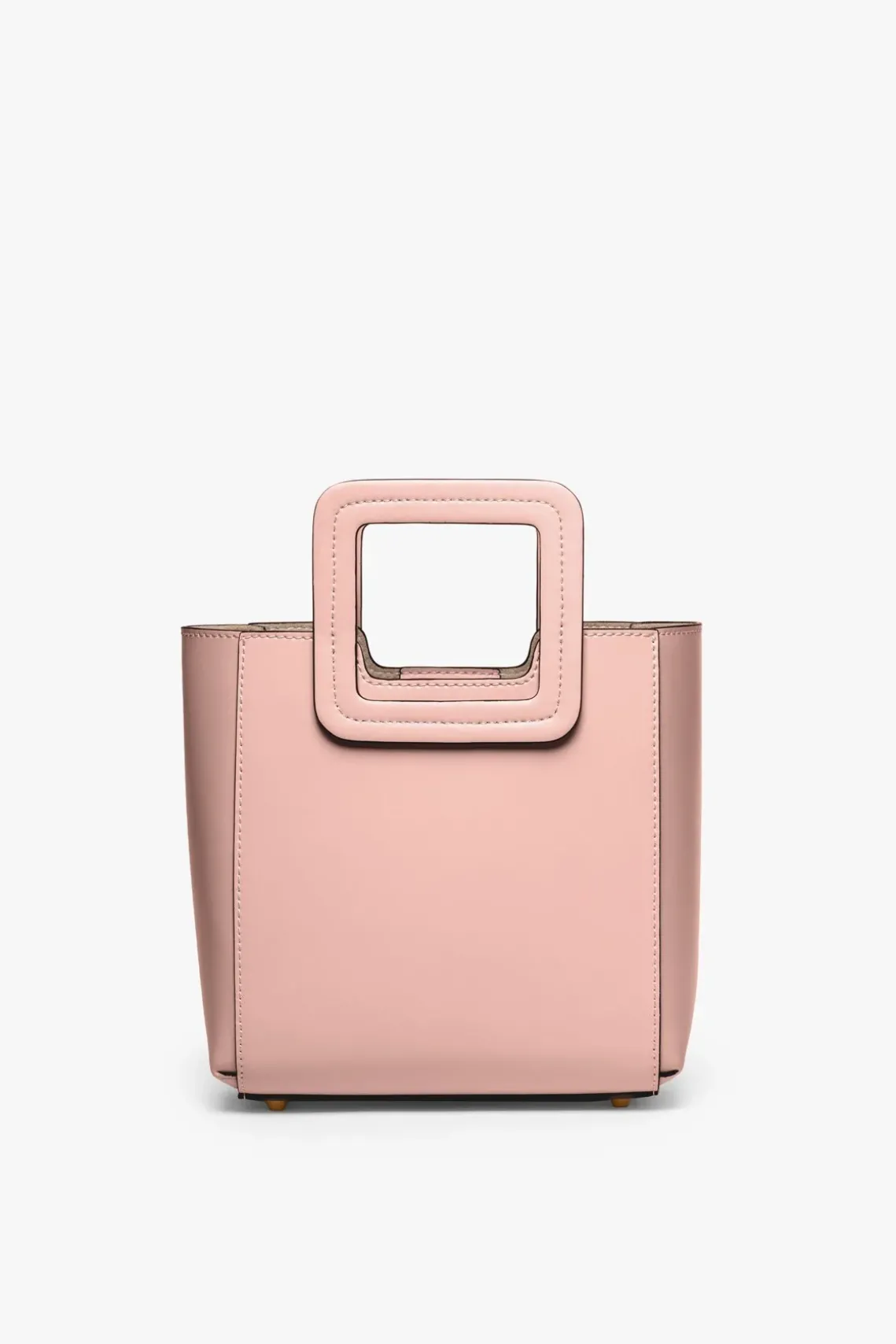 MINI SHIRLEY LEATHER BAG DARK BLUSH