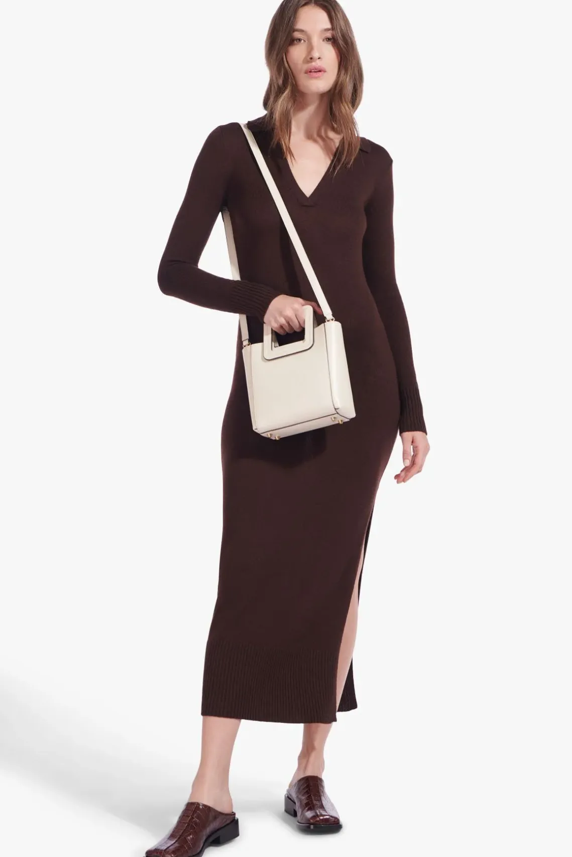 MINI SHIRLEY LEATHER BAG CREAM
