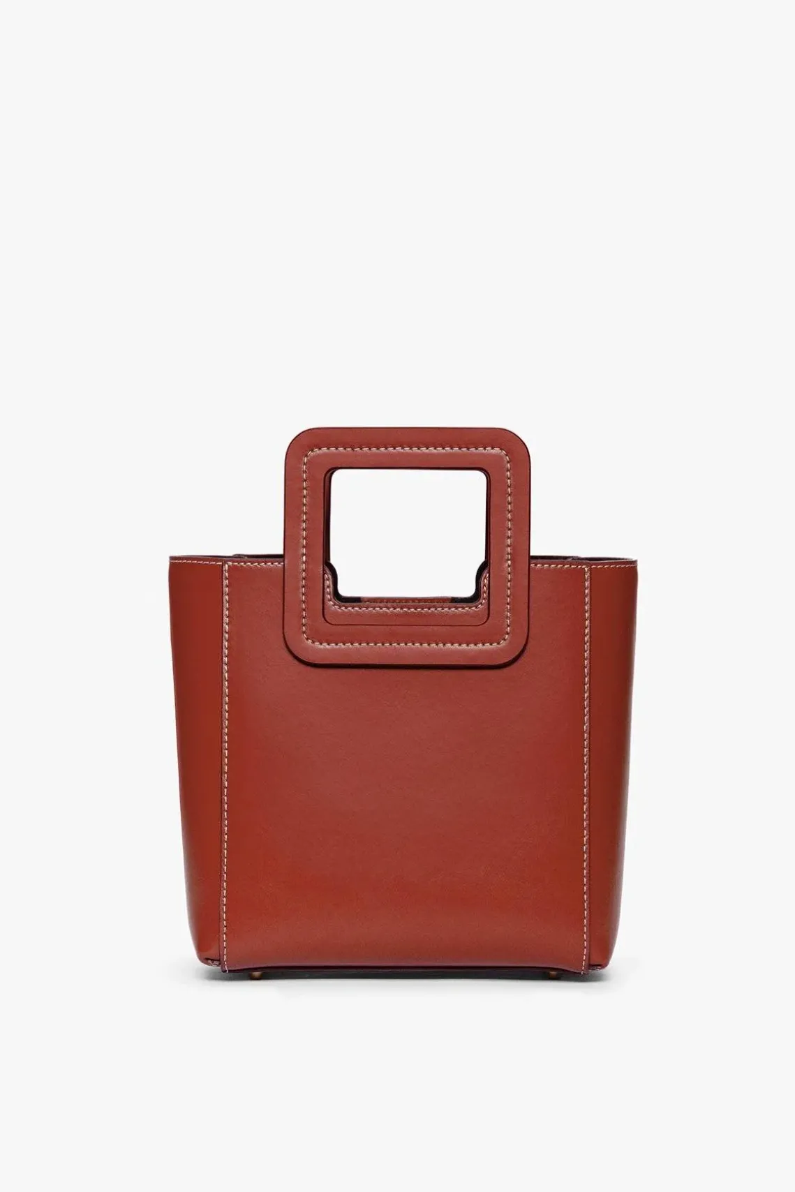 MINI SHIRLEY LEATHER BAG COGNAC
