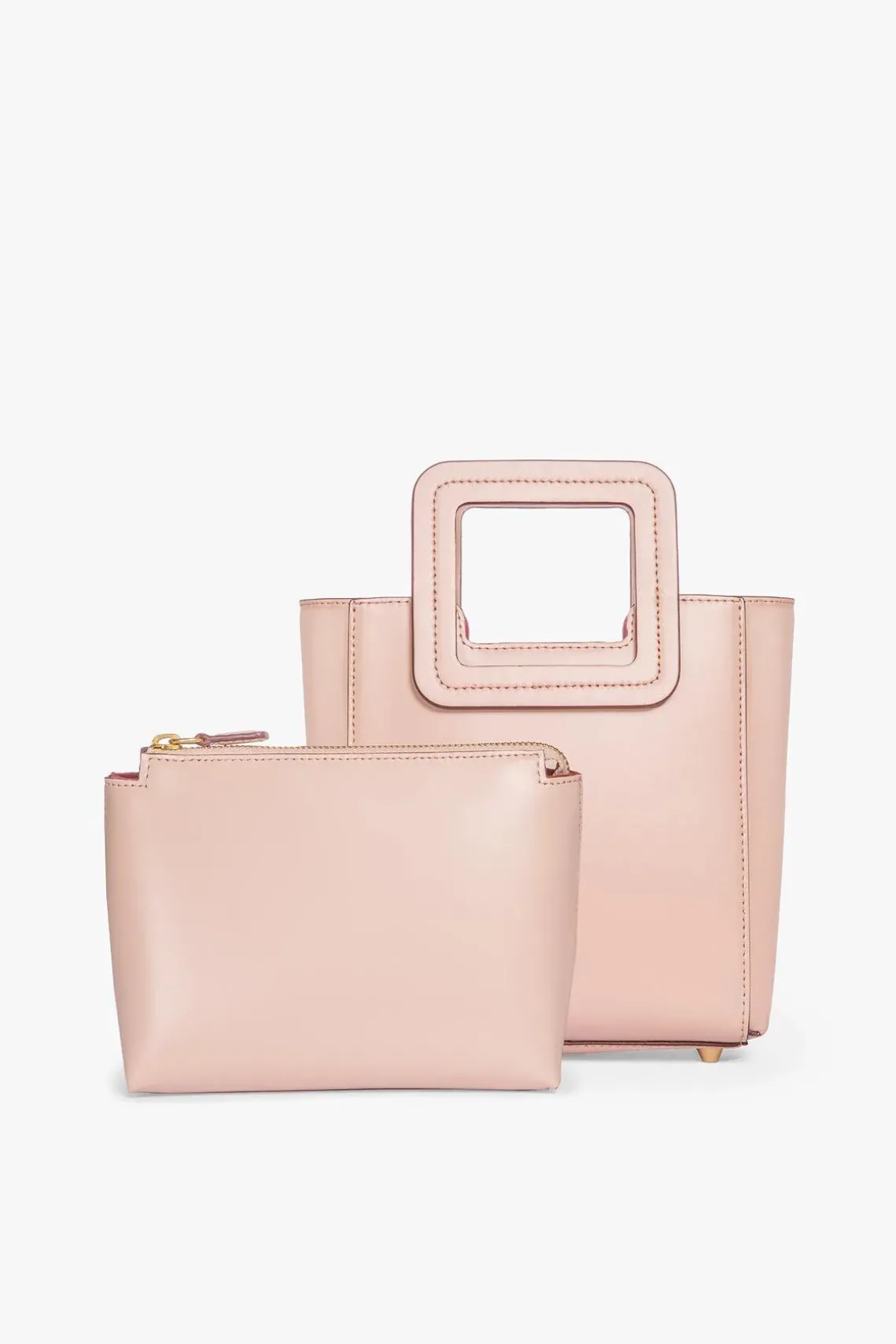MINI SHIRLEY LEATHER BAG BLUSH