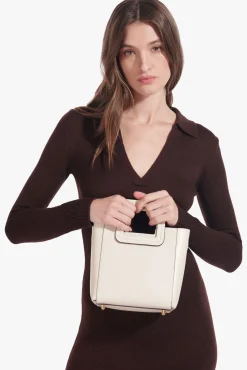 MINI SHIRLEY LEATHER BAG CREAM