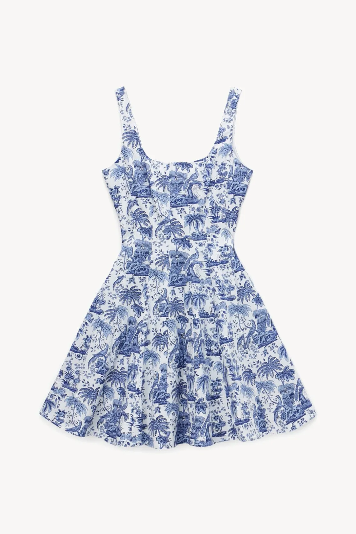 MINI WELLS DRESS BLUE TOILE