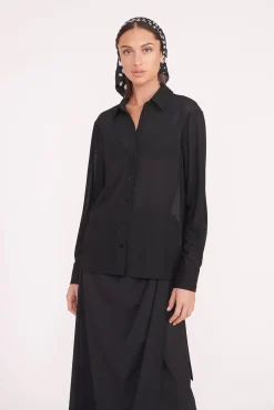 MIRIAM COVERUP TOP BLACK
