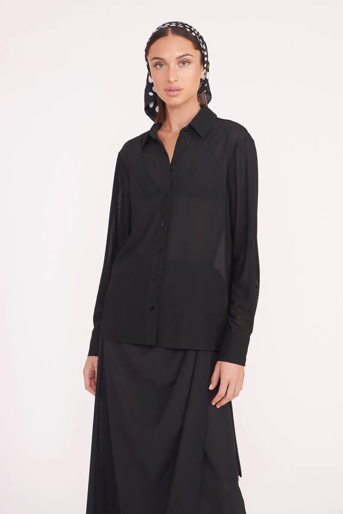 MIRIAM COVERUP TOP BLACK