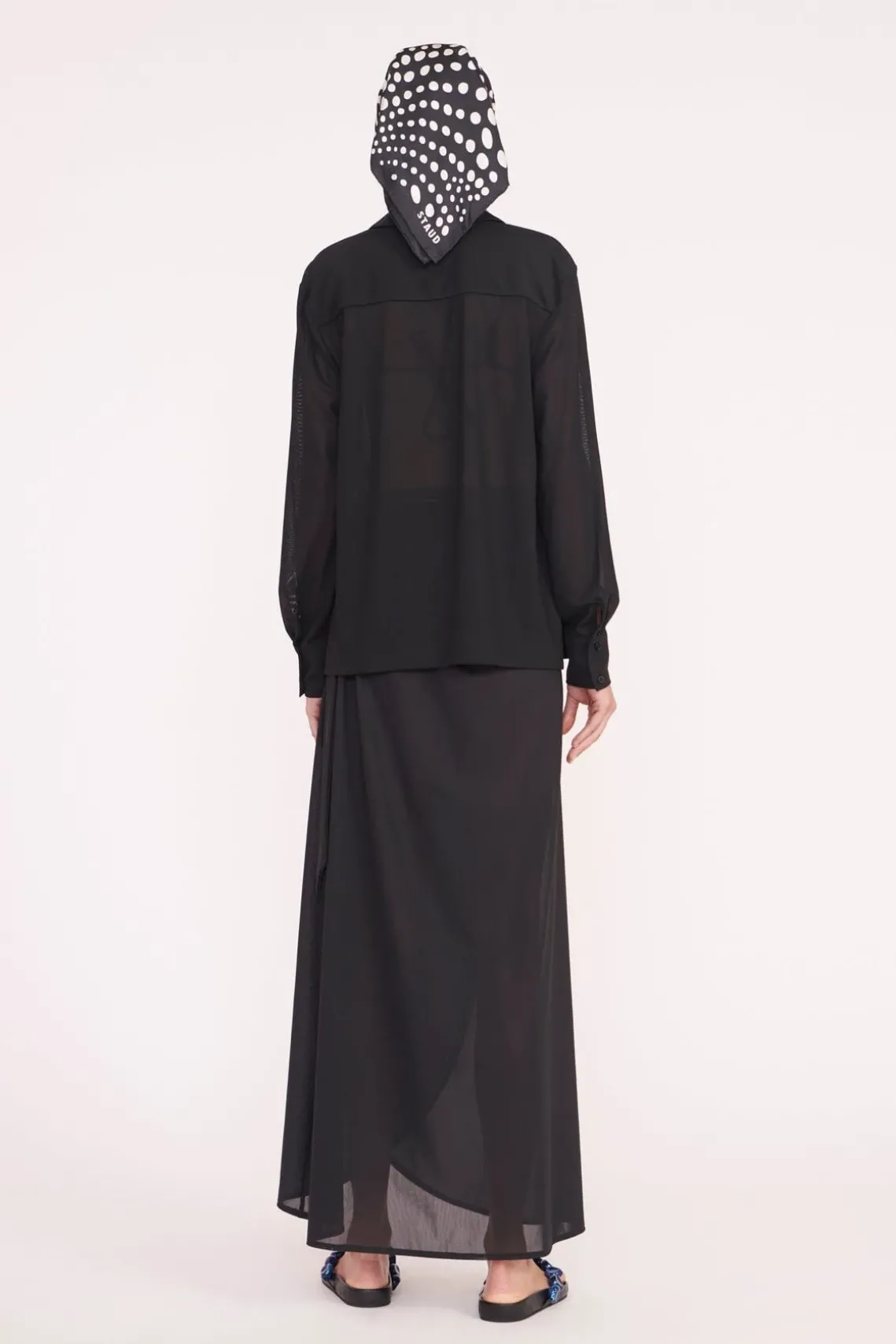 MIRIAM COVERUP TOP BLACK