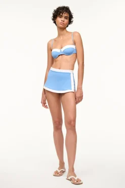 NELL SWIM SKIRT AZURE WHITE