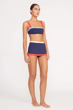 NELL SWIM SKIRT NAVY COLORBLOCK