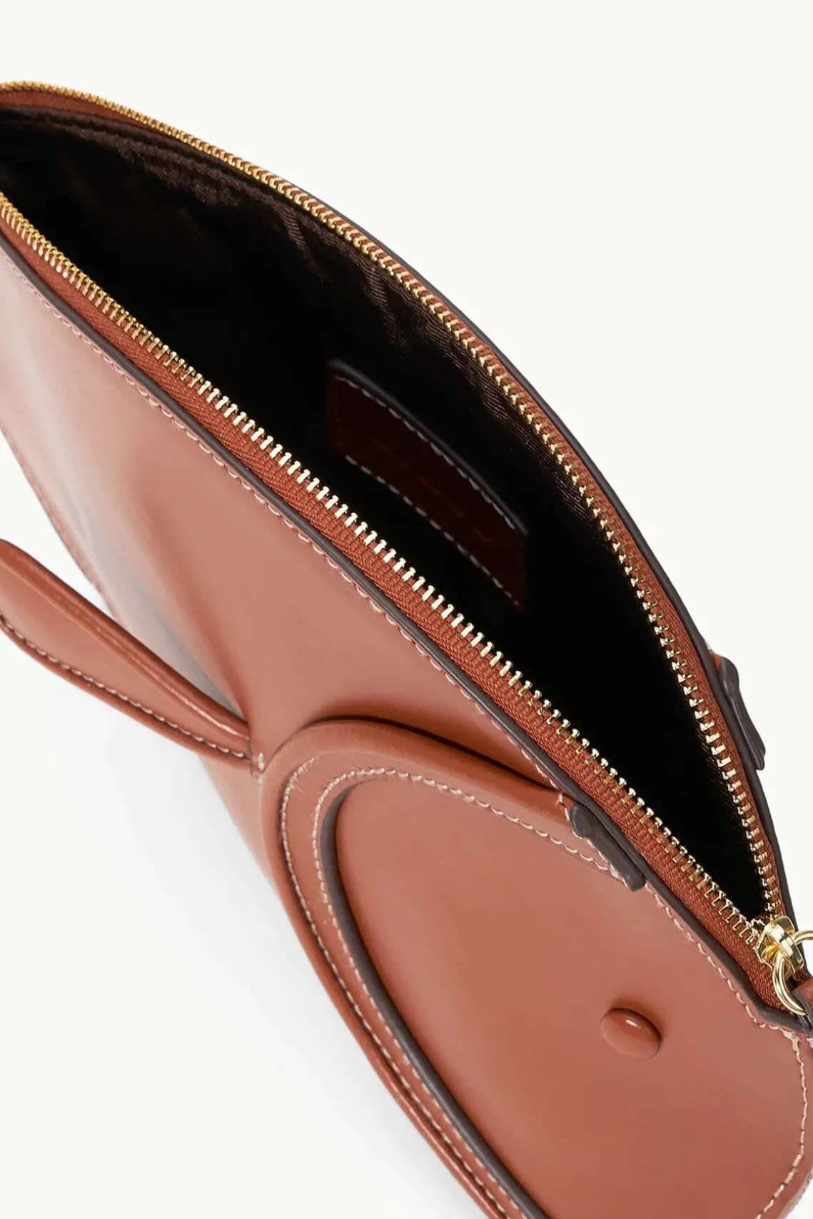 PESCE LEATHER CLUTCH TAN