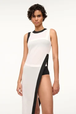 POINTER COVERUP TOP WHITE BLACK