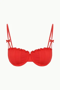 RHETT BIKINI TOP RED ROSE
