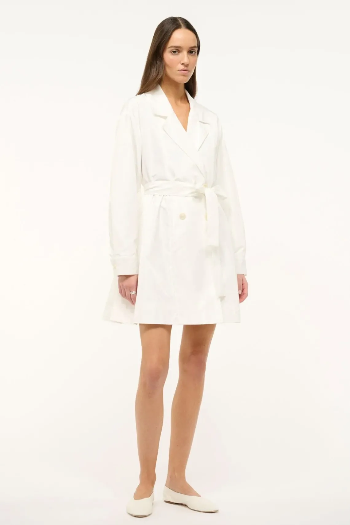 RINA TRENCH WHITE
