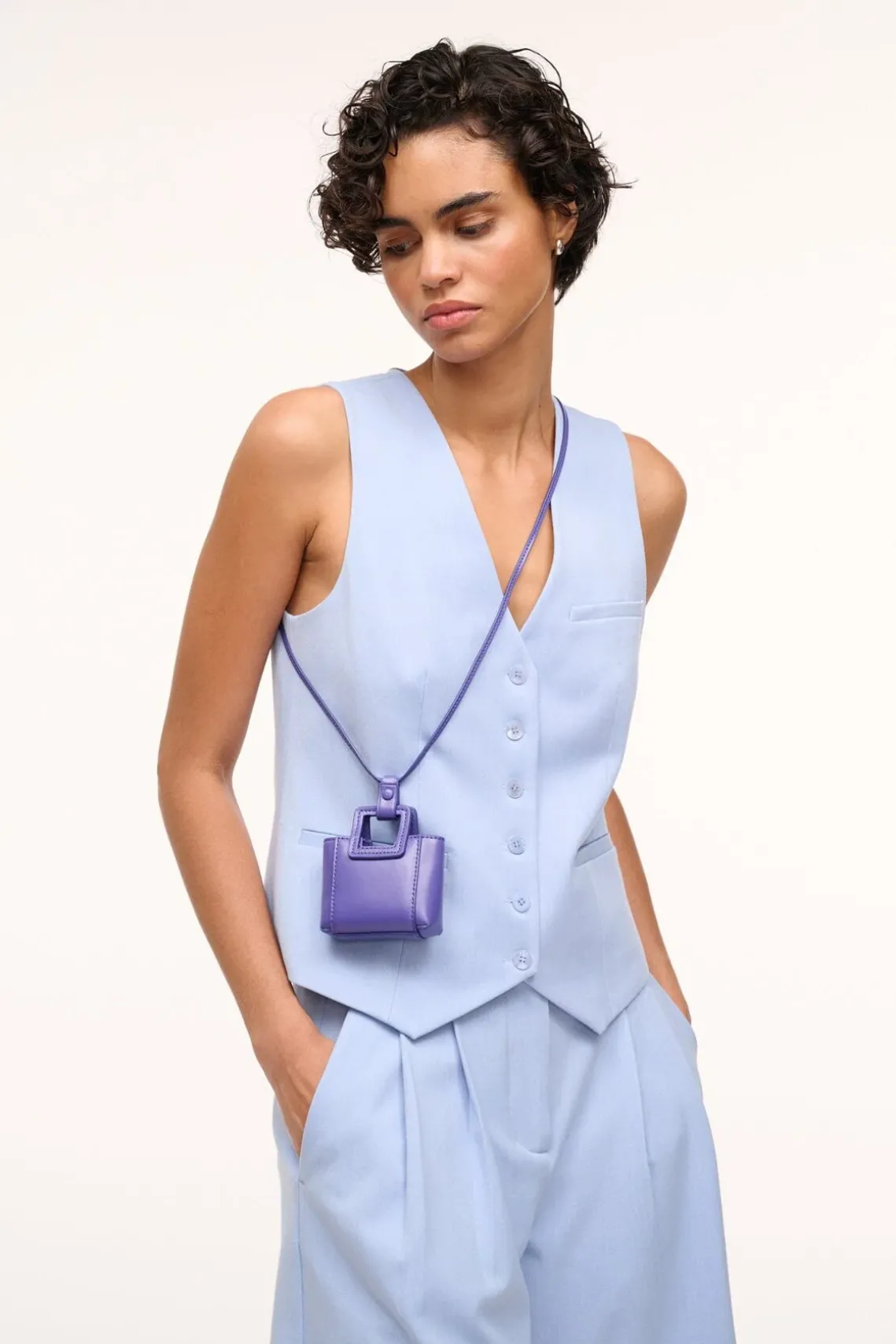 SHIRLEY MICRO NECKLACE VIOLET