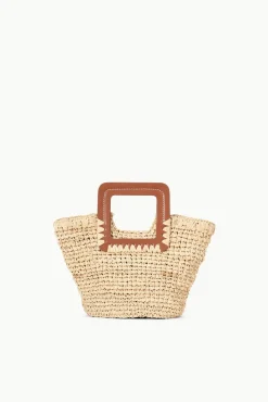 SHIRLEY MINI BUCKET BAG NATURAL RAFFIA