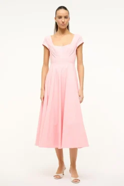 SHORT SLEEVE WELLS DRESS PEARL PINK
