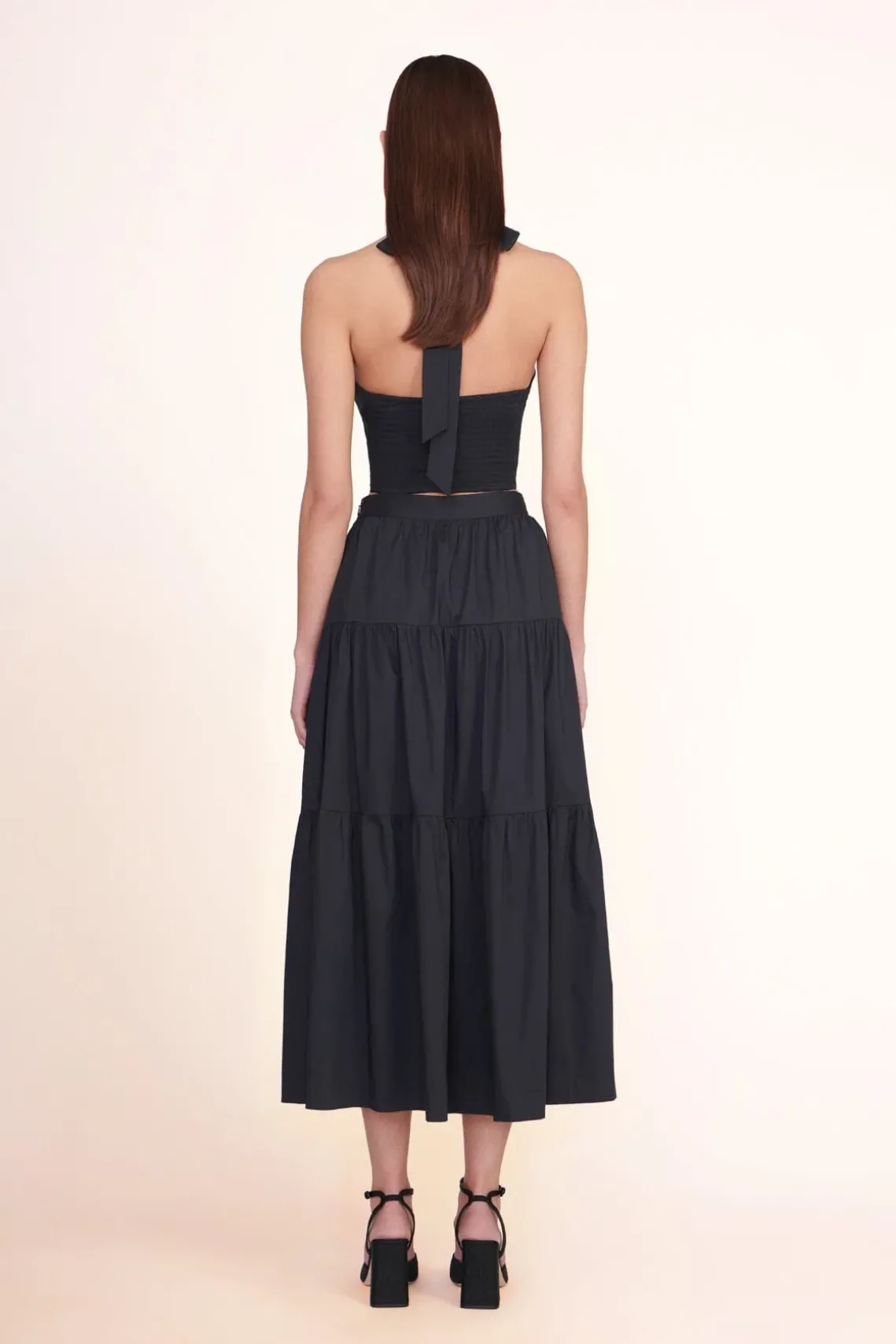 SMOCKED KAI TOP BLACK