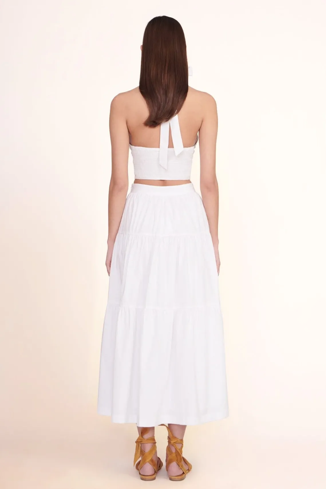 SMOCKED KAI TOP WHITE