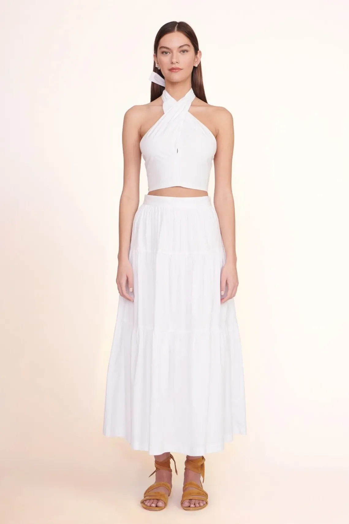 SMOCKED KAI TOP WHITE