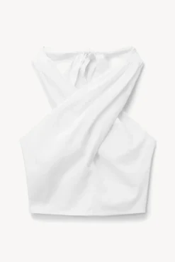 SMOCKED KAI TOP WHITE