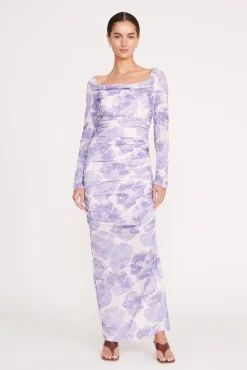 SOLANA DRESS ANTIQUE PRESSED FLOWERS