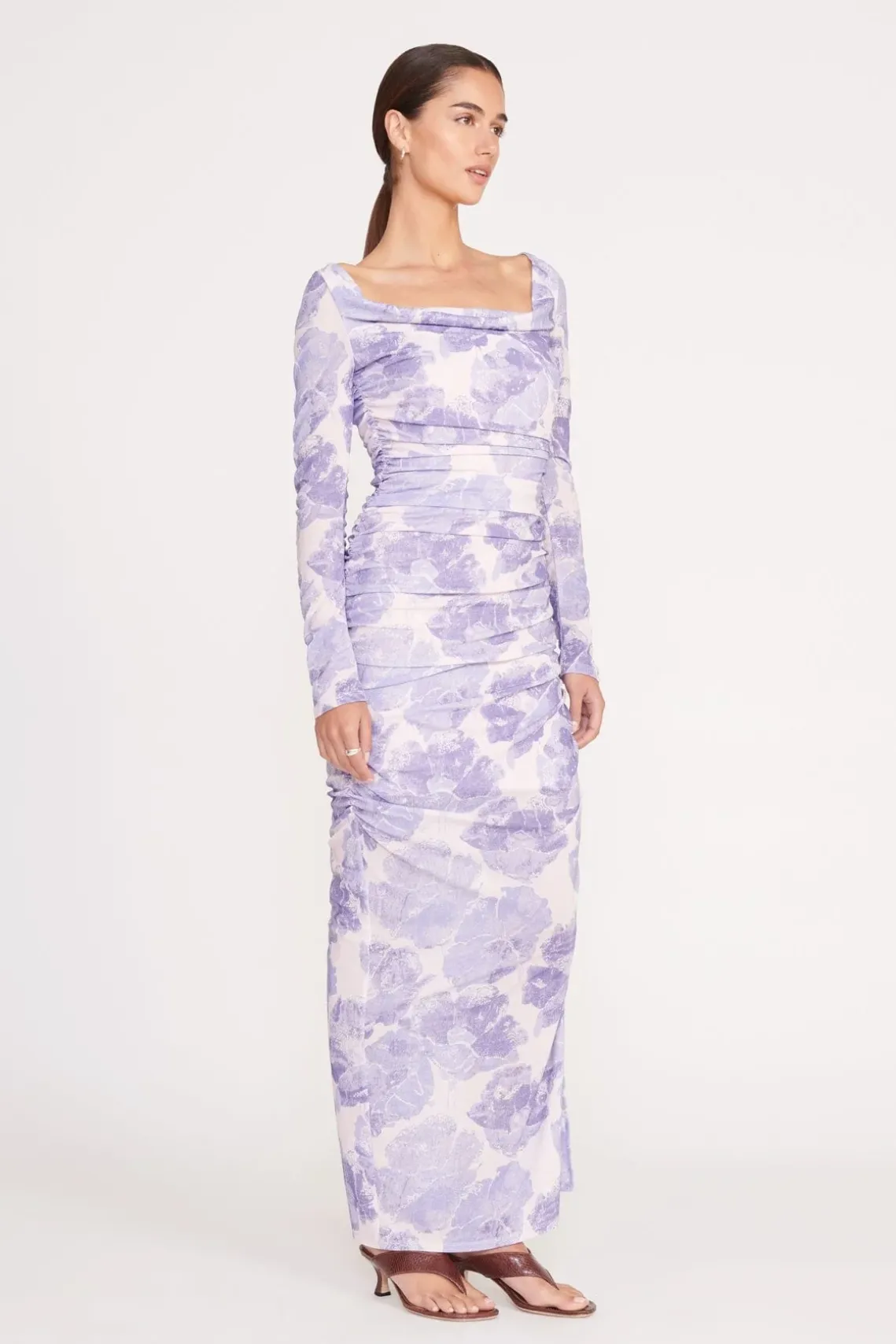 SOLANA DRESS ANTIQUE PRESSED FLOWERS