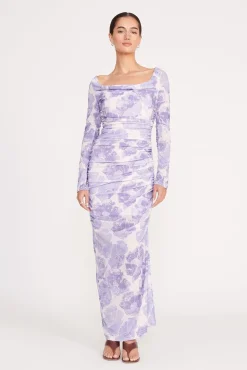 SOLANA DRESS ANTIQUE PRESSED FLOWERS