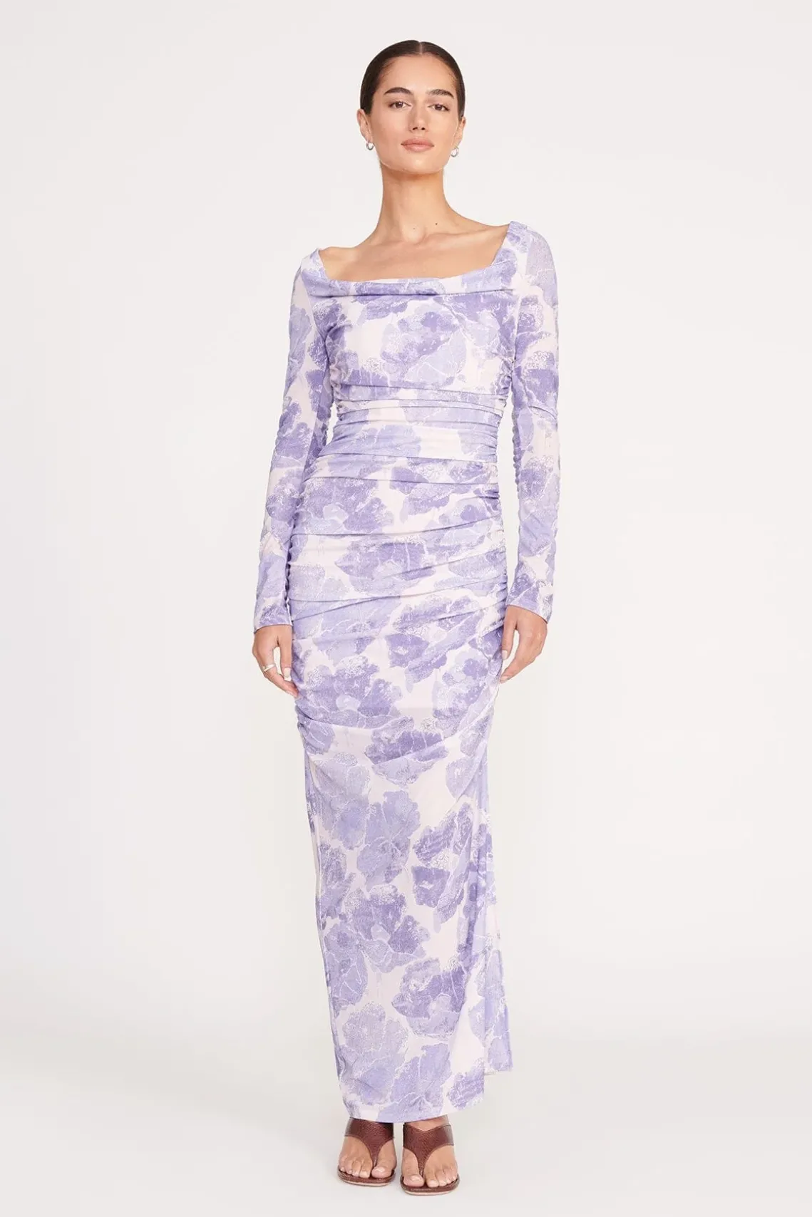SOLANA DRESS ANTIQUE PRESSED FLOWERS