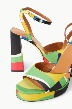 SOLANGE PLATFORM MARBLE WAVE TAFFETA