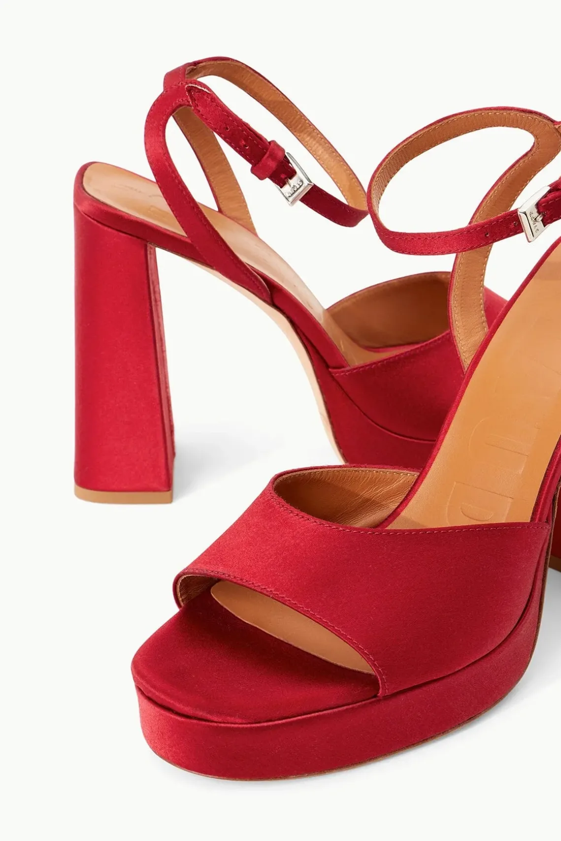 SOLANGE PLATFORM RUBY SATIN