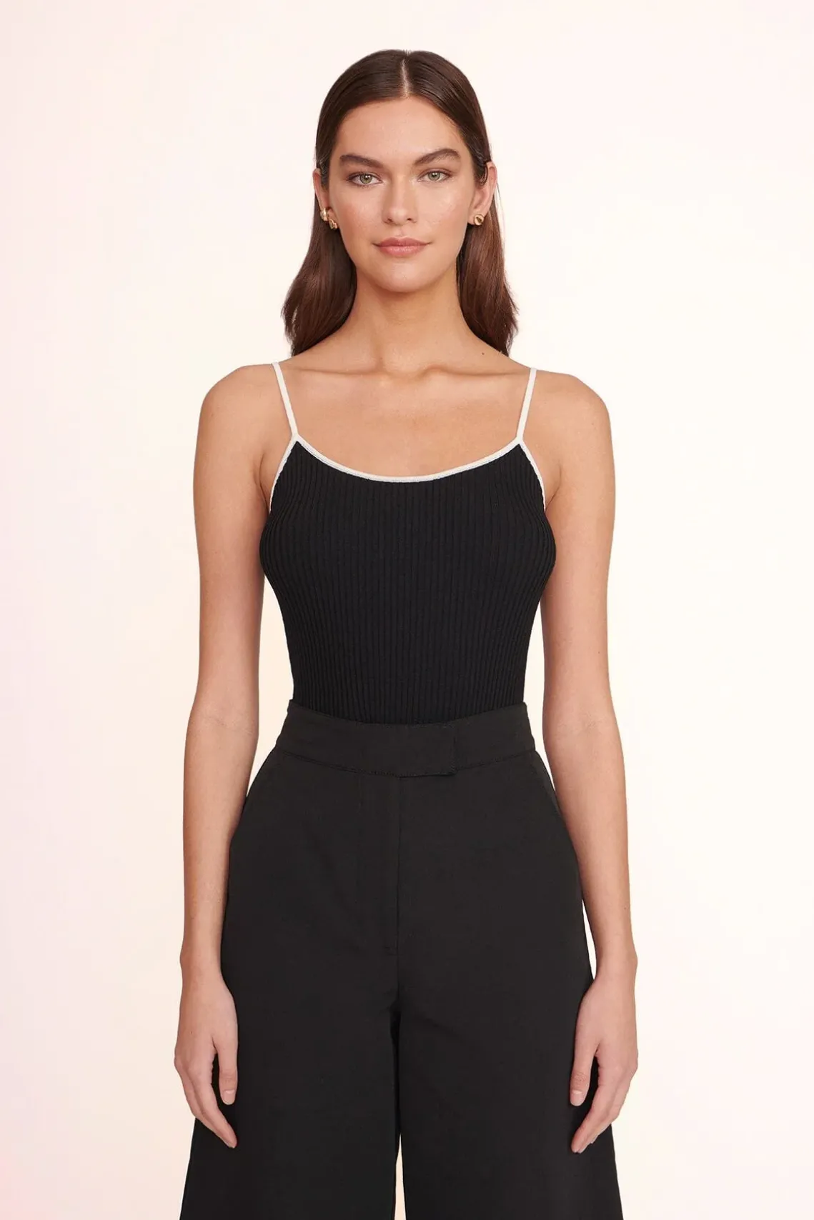 SOLEIL TOP BLACK WHITE